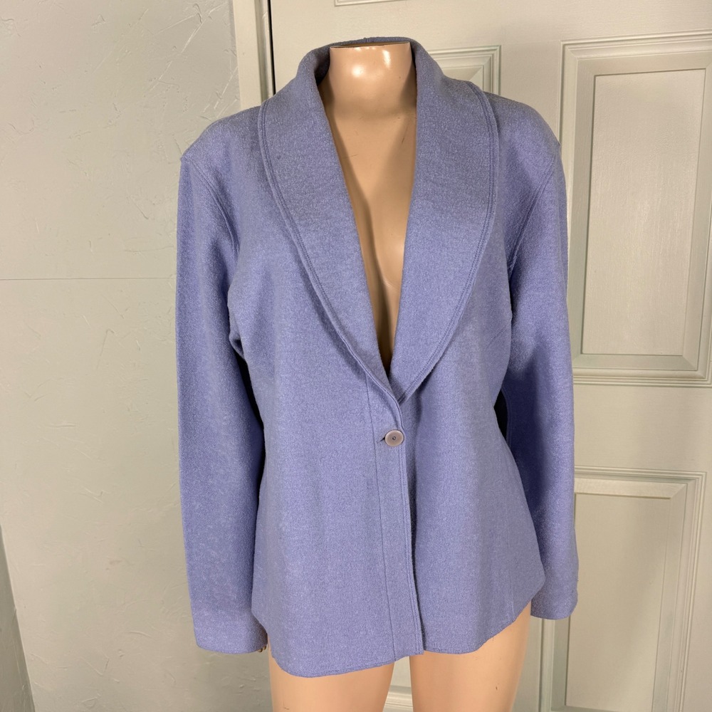 Eileen Fisher Sweater Women's XL Minimalist Wool Cardigan Button Coat U20